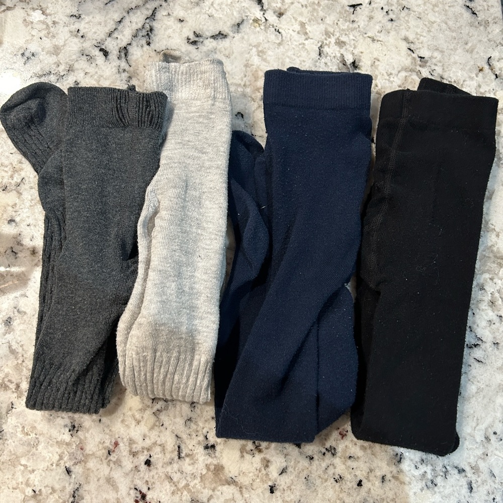 Toddler girls cable knit tights in various colors - size 2-4